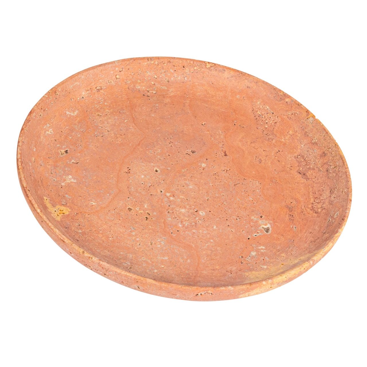 Hello Honey® 12" Red Travertine Elegance Food Tray